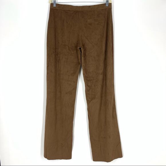 FAL Faux Suede Wide Leg Pants Size Medium - Picture 2 of 7